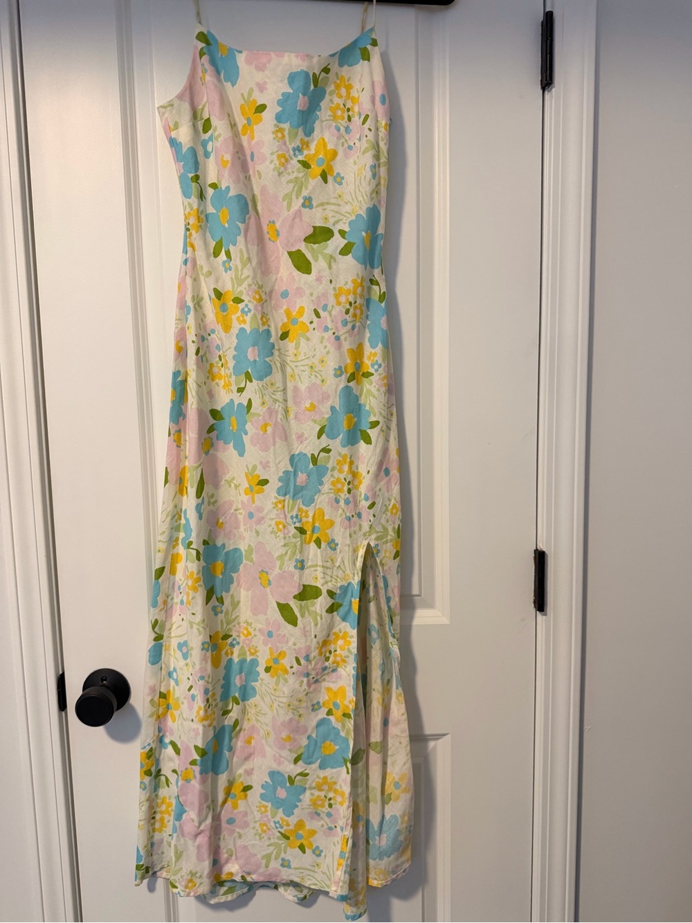 ASOS Design Floral Cotton Linen Maxi Dress US 4 Cottagecore